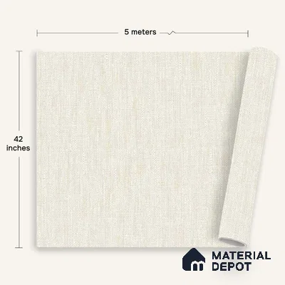 12126 | 5 Meter x 42 Inches Fabric Look Wallpaper - 57.41 Sq. Ft. | Minimum 10% wastage during installation