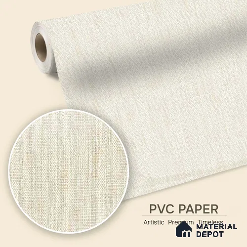 12126 | 5 Meter x 42 Inches Fabric Look Wallpaper - 57.41 Sq. Ft. | Minimum 10% wastage during installation