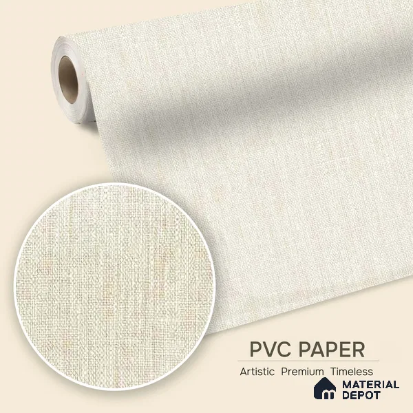 12126 | 5 Meter x 42 Inches Fabric Look Wallpaper - 57.41 Sq. Ft. | Minimum 10% wastage during installation