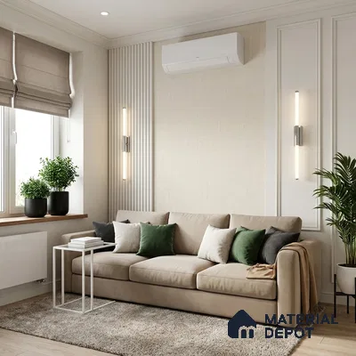 12126 | 5 Meter x 42 Inches Fabric Look Wallpaper - 57.41 Sq. Ft. | Minimum 10% wastage during installation