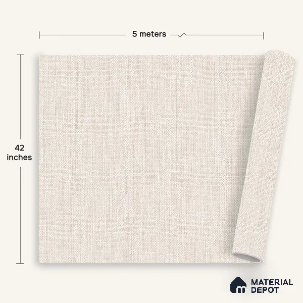 12127 | 5 Meter x 42 Inches Fabric Look Wallpaper - 57.41 Sq. Ft. | Minimum 10% wastage during installation