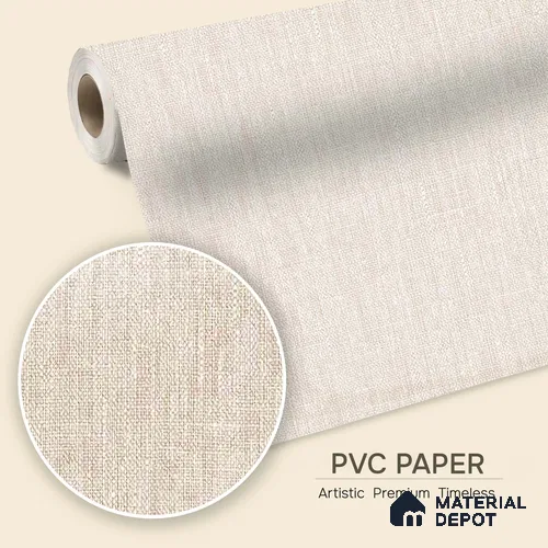 12127 | 5 Meter x 42 Inches Fabric Look Wallpaper - 57.41 Sq. Ft. | Minimum 10% wastage during installation