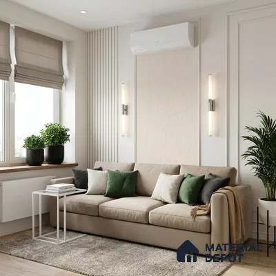 12127 | 5 Meter x 42 Inches Fabric Look Wallpaper - 57.41 Sq. Ft. | Minimum 10% wastage during installation
