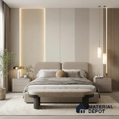 12128 | 5 Meter x 42 Inches Fabric Look Wallpaper - 57.41 Sq. Ft. | Minimum 10% wastage during installation