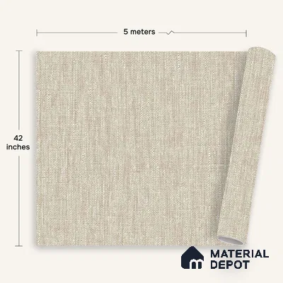 12128 | 5 Meter x 42 Inches Fabric Look Wallpaper - 57.41 Sq. Ft. | Minimum 10% wastage during installation
