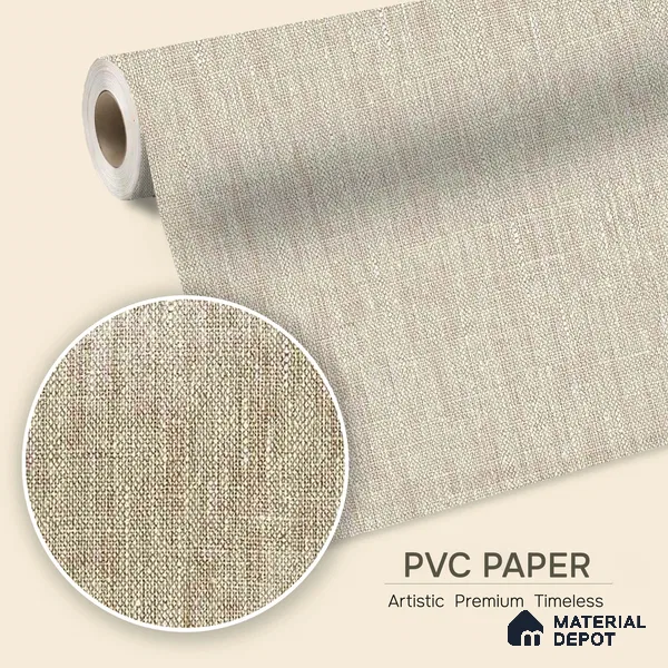 12128 | 5 Meter x 42 Inches Fabric Look Wallpaper - 57.41 Sq. Ft. | Minimum 10% wastage during installation