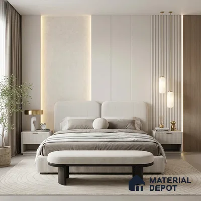 12136 | 5 Meter x 42 Inches Fabric Look Wallpaper - 57.41 Sq. Ft. | Minimum 10% wastage during installation