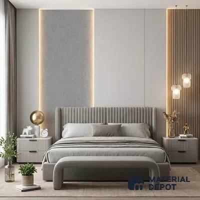 12141 | 5 Meter x 42 Inches Fabric Look Wallpaper - 57.41 Sq. Ft. | Minimum 10% wastage during installation