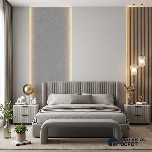 12141 | 5 Meter x 42 Inches Fabric Look Wallpaper - 57.41 Sq. Ft. | Minimum 10% wastage during installation