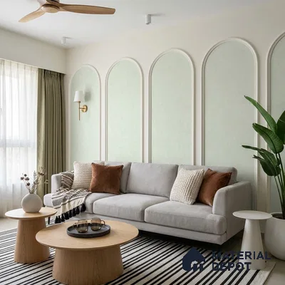 12138 | 5 Meter x 42 Inches Fabric Look Wallpaper - 57.41 Sq. Ft. | Minimum 10% wastage during installation