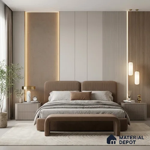 12142 | 5 Meter x 42 Inches Fabric Look Wallpaper - 57.41 Sq. Ft. | Minimum 10% wastage during installation