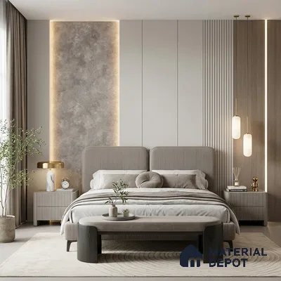 12132 | 5 Meter x 42 Inches Fabric Look Wallpaper - 57.41 Sq. Ft. | Minimum 10% wastage during installation