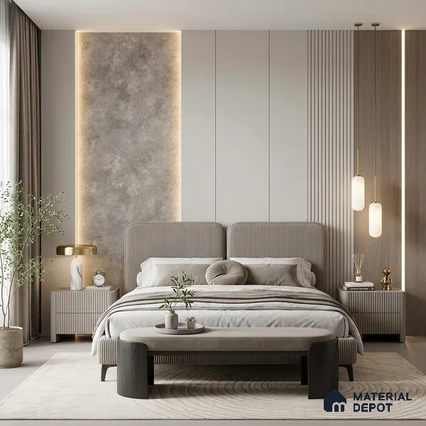 12132 | 5 Meter x 42 Inches Fabric Look Wallpaper - 57.41 Sq. Ft. | Minimum 10% wastage during installation