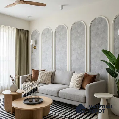 12130 | 5 Meter x 42 Inches Fabric Look Wallpaper - 57.41 Sq. Ft. | Minimum 10% wastage during installation