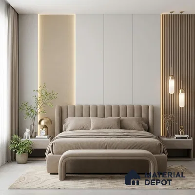 12133 | 5 Meter x 42 Inches Fabric Look Wallpaper - 57.41 Sq. Ft. | Minimum 10% wastage during installation