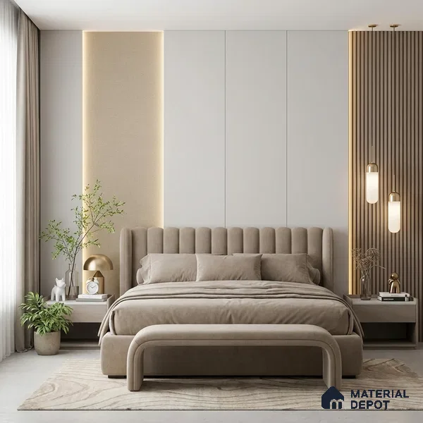12133 | 5 Meter x 42 Inches Fabric Look Wallpaper - 57.41 Sq. Ft. | Minimum 10% wastage during installation