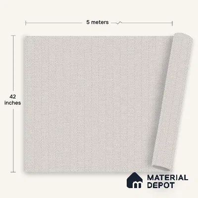 12103 | 5 Meter x 42 Inches Fabric Look Wallpaper - 57.41 Sq. Ft. | Minimum 10% wastage during installation
