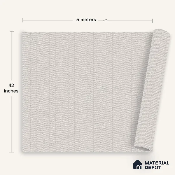 12103 | 5 Meter x 42 Inches Fabric Look Wallpaper - 57.41 Sq. Ft. | Minimum 10% wastage during installation