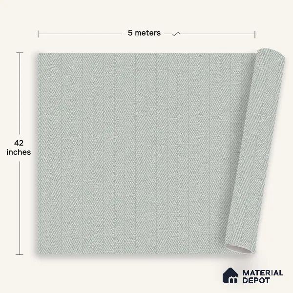 12109 | 5 Meter x 42 Inches Fabric Look Wallpaper - 57.41 Sq. Ft. | Minimum 10% wastage during installation
