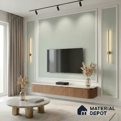 12109 | 5 Meter x 42 Inches Fabric Look Wallpaper - 57.41 Sq. Ft. | Minimum 10% wastage during installation