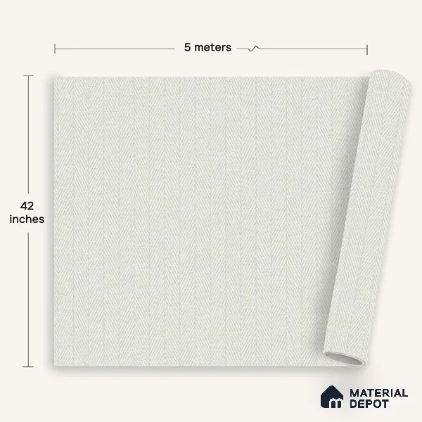 12108 | 5 Meter x 42 Inches Fabric Look Wallpaper - 57.41 Sq. Ft. | Minimum 10% wastage during installation