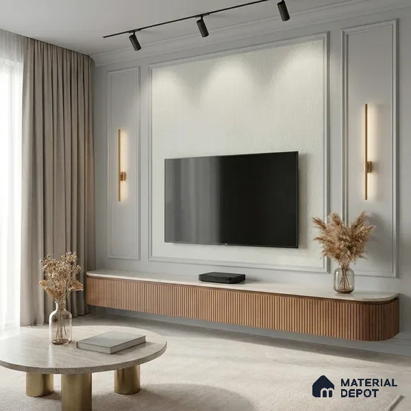 12108 | 5 Meter x 42 Inches Fabric Look Wallpaper - 57.41 Sq. Ft. | Minimum 10% wastage during installation