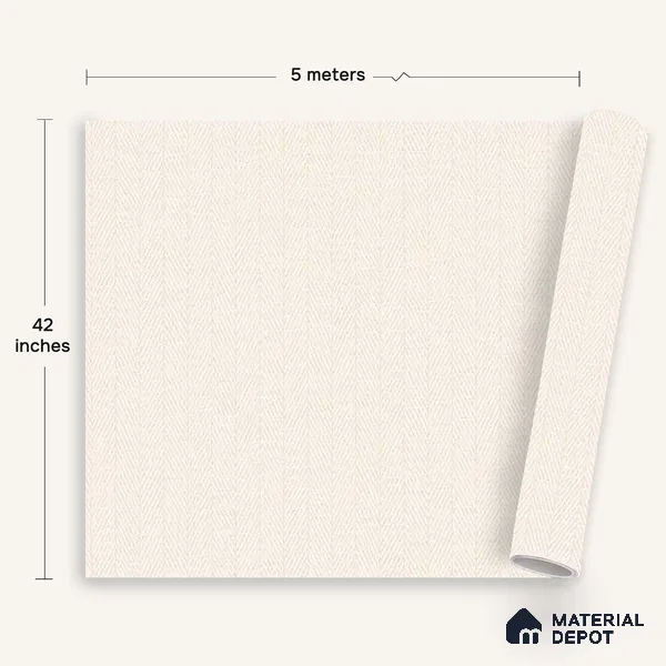 12104 | 5 Meter x 42 Inches Fabric Look Wallpaper - 57.41 Sq. Ft. | Minimum 10% wastage during installation
