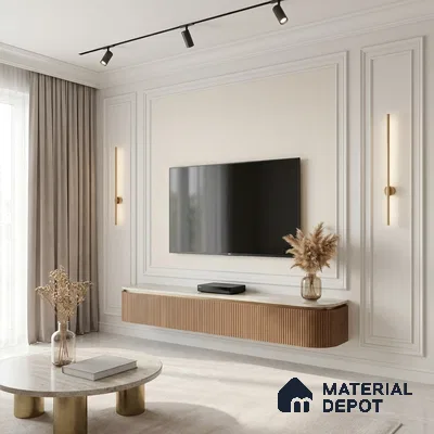 12104 | 5 Meter x 42 Inches Fabric Look Wallpaper - 57.41 Sq. Ft. | Minimum 10% wastage during installation