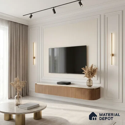 12104 | 5 Meter x 42 Inches Fabric Look Wallpaper - 57.41 Sq. Ft. | Minimum 10% wastage during installation