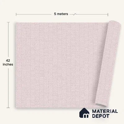 12105 | 5 Meter x 42 Inches Fabric Look Wallpaper - 57.41 Sq. Ft. | Minimum 10% wastage during installation