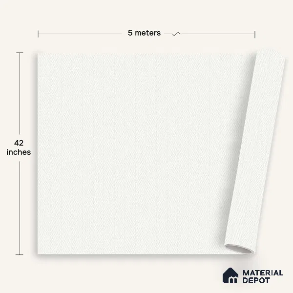 12101 | 5 Meter x 42 Inches Fabric Look Wallpaper - 57.41 Sq. Ft. | Minimum 10% wastage during installation
