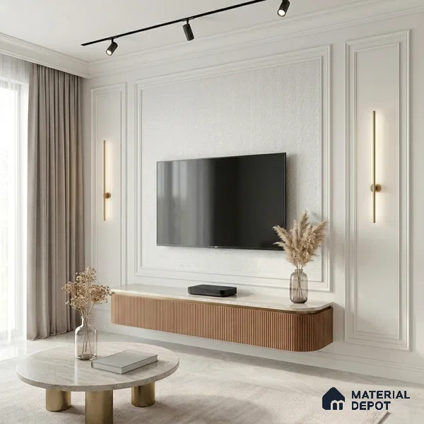 12101 | 5 Meter x 42 Inches Fabric Look Wallpaper - 57.41 Sq. Ft. | Minimum 10% wastage during installation
