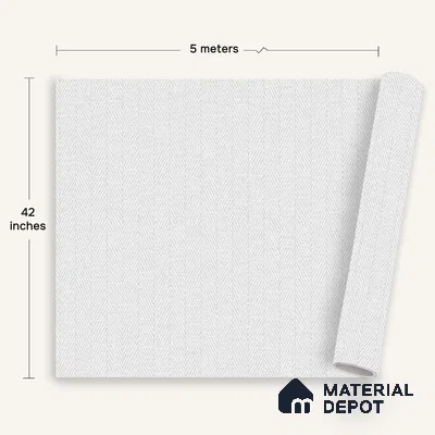 12106 | 5 Meter x 42 Inches Fabric Look Wallpaper - 57.41 Sq. Ft. | Minimum 10% wastage during installation
