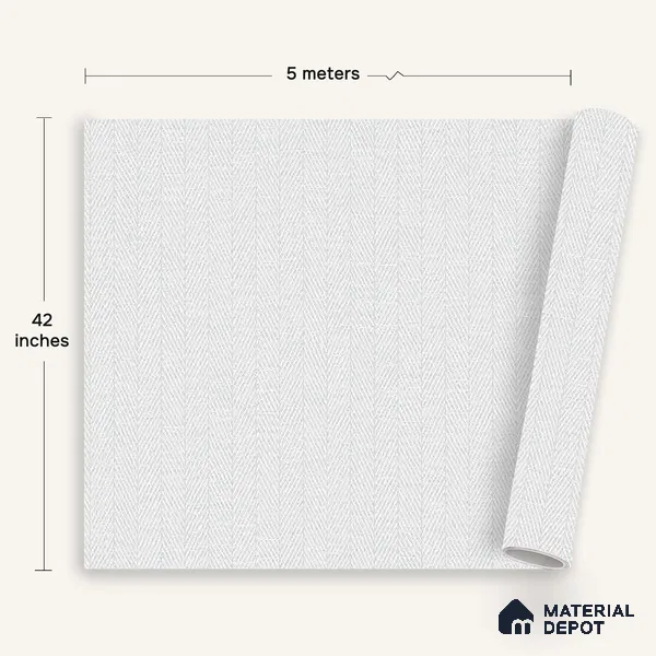 12106 | 5 Meter x 42 Inches Fabric Look Wallpaper - 57.41 Sq. Ft. | Minimum 10% wastage during installation