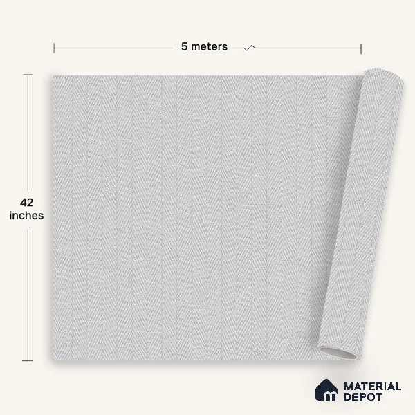 12107 | 5 Meter x 42 Inches Fabric Look Wallpaper - 57.41 Sq. Ft. | Minimum 10% wastage during installation