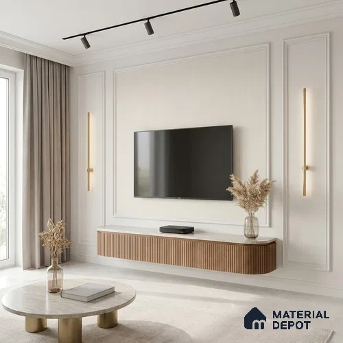 12102 | 5 Meter x 42 Inches Fabric Look Wallpaper - 57.41 Sq. Ft. | Minimum 10% wastage during installation