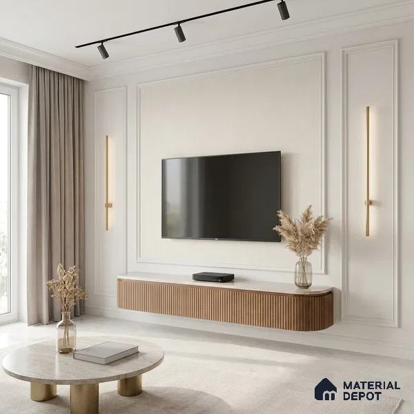 12102 | 5 Meter x 42 Inches Fabric Look Wallpaper - 57.41 Sq. Ft. | Minimum 10% wastage during installation