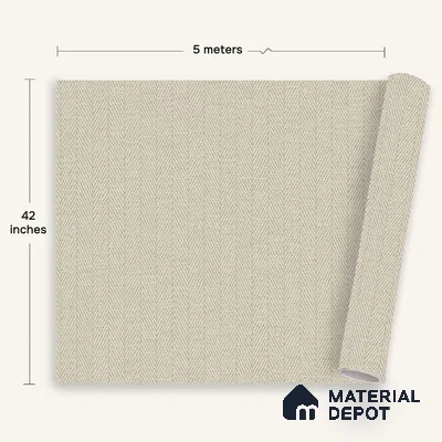 12110 | 5 Meter x 42 Inches Fabric Look Wallpaper - 57.41 Sq. Ft. | Minimum 10% wastage during installation