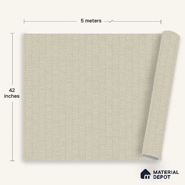 12110 | 5 Meter x 42 Inches Fabric Look Wallpaper - 57.41 Sq. Ft. | Minimum 10% wastage during installation