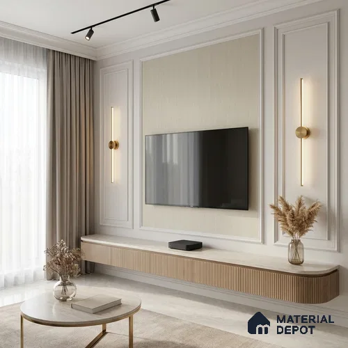 12110 | 5 Meter x 42 Inches Fabric Look Wallpaper - 57.41 Sq. Ft. | Minimum 10% wastage during installation