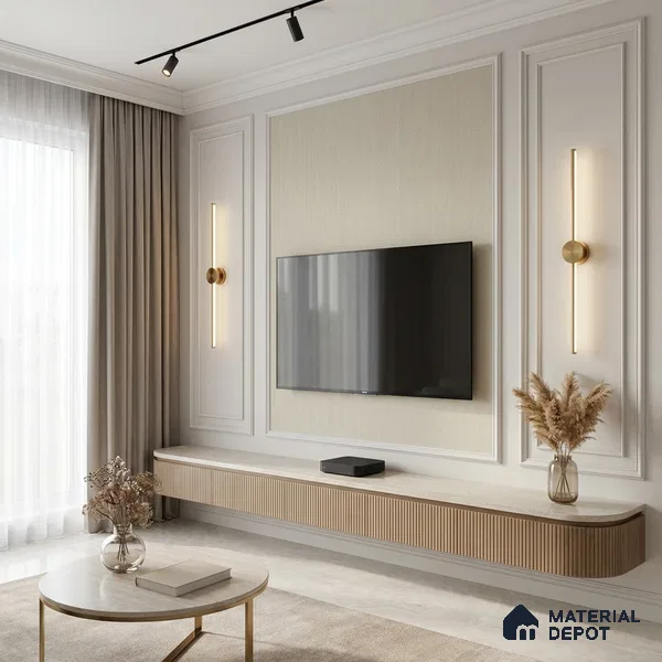 12110 | 5 Meter x 42 Inches Fabric Look Wallpaper - 57.41 Sq. Ft. | Minimum 10% wastage during installation