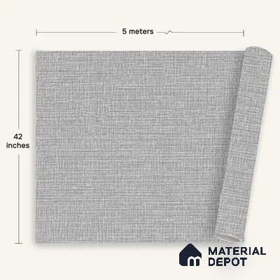 12111 | 5 Meter x 42 Inches Fabric Look Wallpaper - 57.41 Sq. Ft. | Minimum 10% wastage during installation