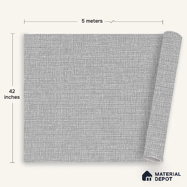 12111 | 5 Meter x 42 Inches Fabric Look Wallpaper - 57.41 Sq. Ft. | Minimum 10% wastage during installation
