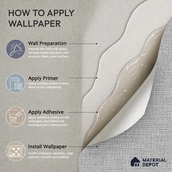 12111 | 5 Meter x 42 Inches Fabric Look Wallpaper - 57.41 Sq. Ft. | Minimum 10% wastage during installation