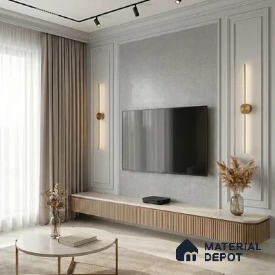 12111 | 5 Meter x 42 Inches Fabric Look Wallpaper - 57.41 Sq. Ft. | Minimum 10% wastage during installation