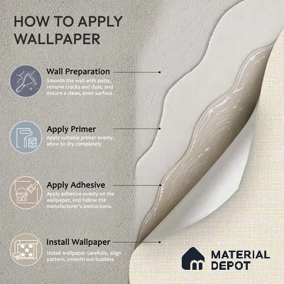12112 | 5 Meter x 42 Inches Fabric Look Wallpaper - 57.41 Sq. Ft. | Minimum 10% wastage during installation