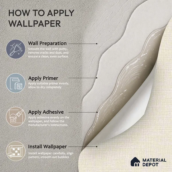 12112 | 5 Meter x 42 Inches Fabric Look Wallpaper - 57.41 Sq. Ft. | Minimum 10% wastage during installation