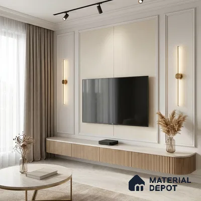 12112 | 5 Meter x 42 Inches Fabric Look Wallpaper - 57.41 Sq. Ft. | Minimum 10% wastage during installation