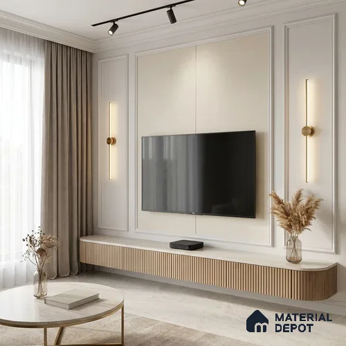 12112 | 5 Meter x 42 Inches Fabric Look Wallpaper - 57.41 Sq. Ft. | Minimum 10% wastage during installation