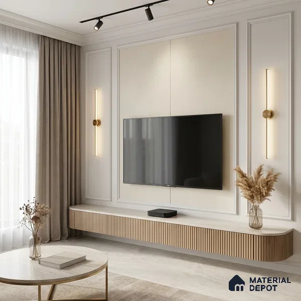 12112 | 5 Meter x 42 Inches Fabric Look Wallpaper - 57.41 Sq. Ft. | Minimum 10% wastage during installation